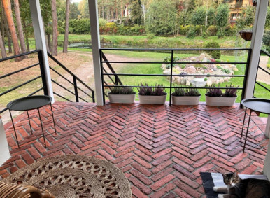 Carreaux de ciment brique ancienne  – L : 6.5 cm x H : 27 cm x Ep : 1.5 cm