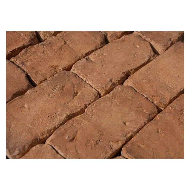 Brique de terrasse ancienne beige-brun  – L : 6.5 cm x H : 13.5 cm x Ep : 3.5 cm