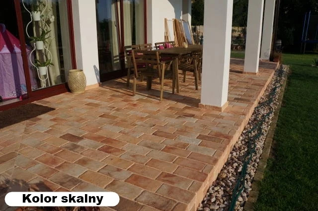 Carrelage ciment vieille brique  – L : 13.5 cm x H : 27 cm x Ep : 1.5 cm