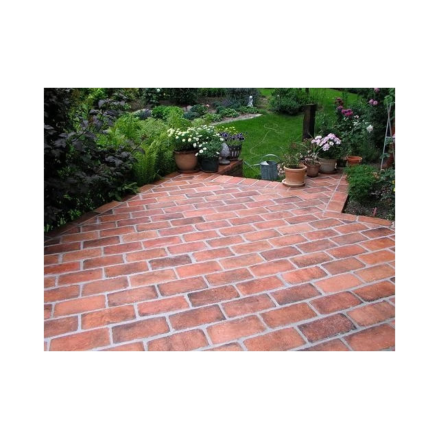 Carreau de ciment Old Brick tuile naturelle  pour sol et terrasse – L : 13.5 cm x H : 27 cm x Ep : 1.5 cm