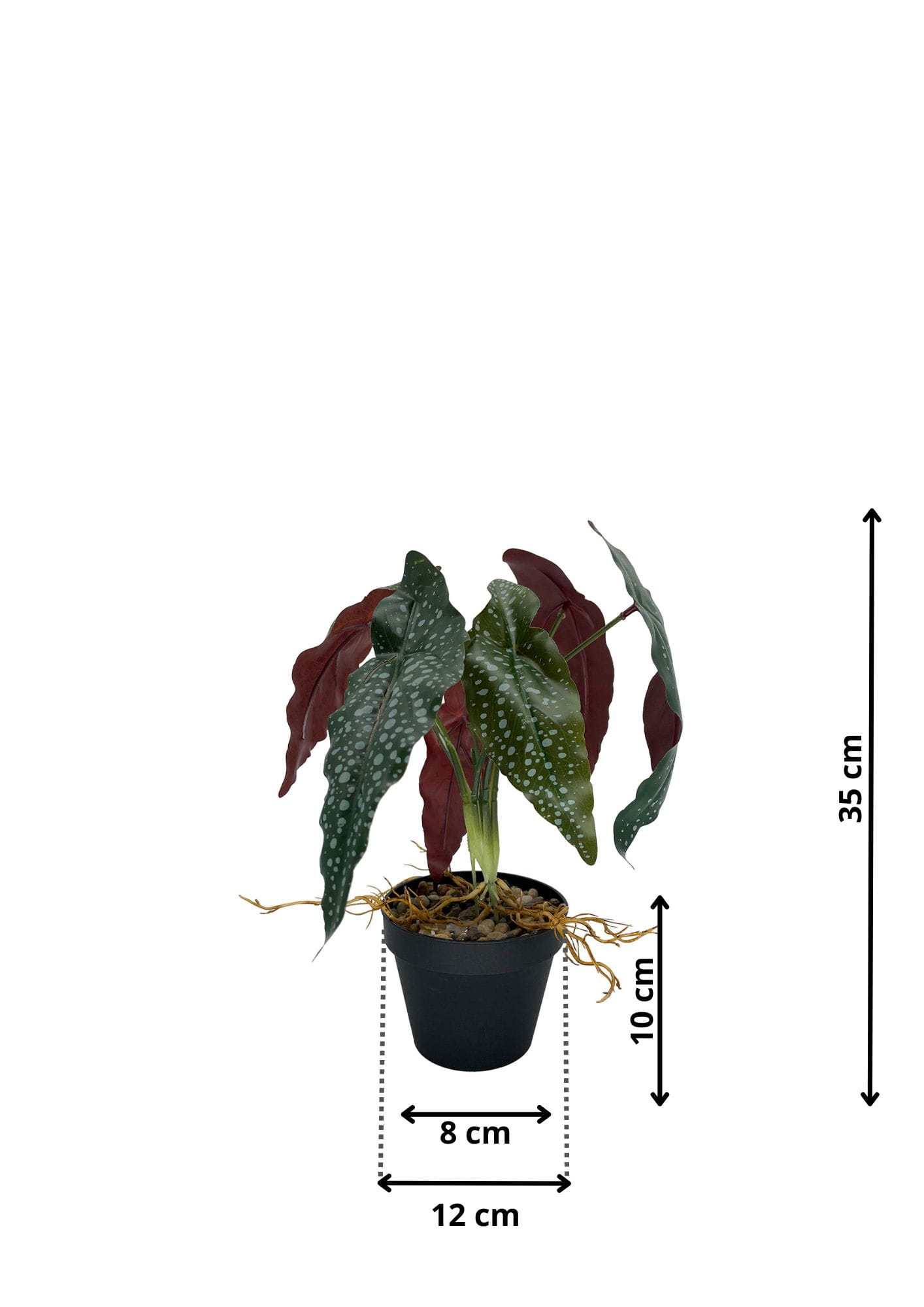 Plante artificielle Bégonia Rosie 35 cm – Green Designers
