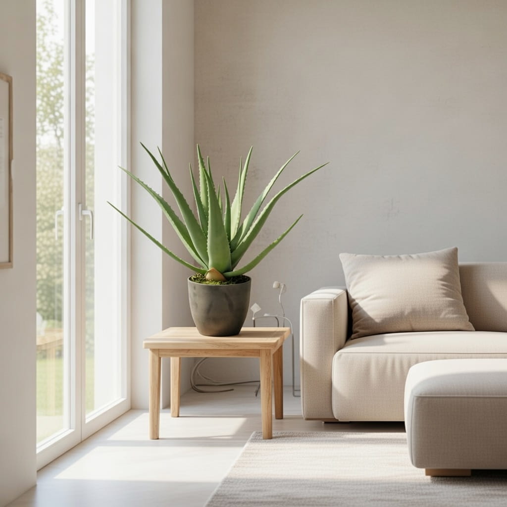 Aloès artificiel 69 cm en pot – Green Designers