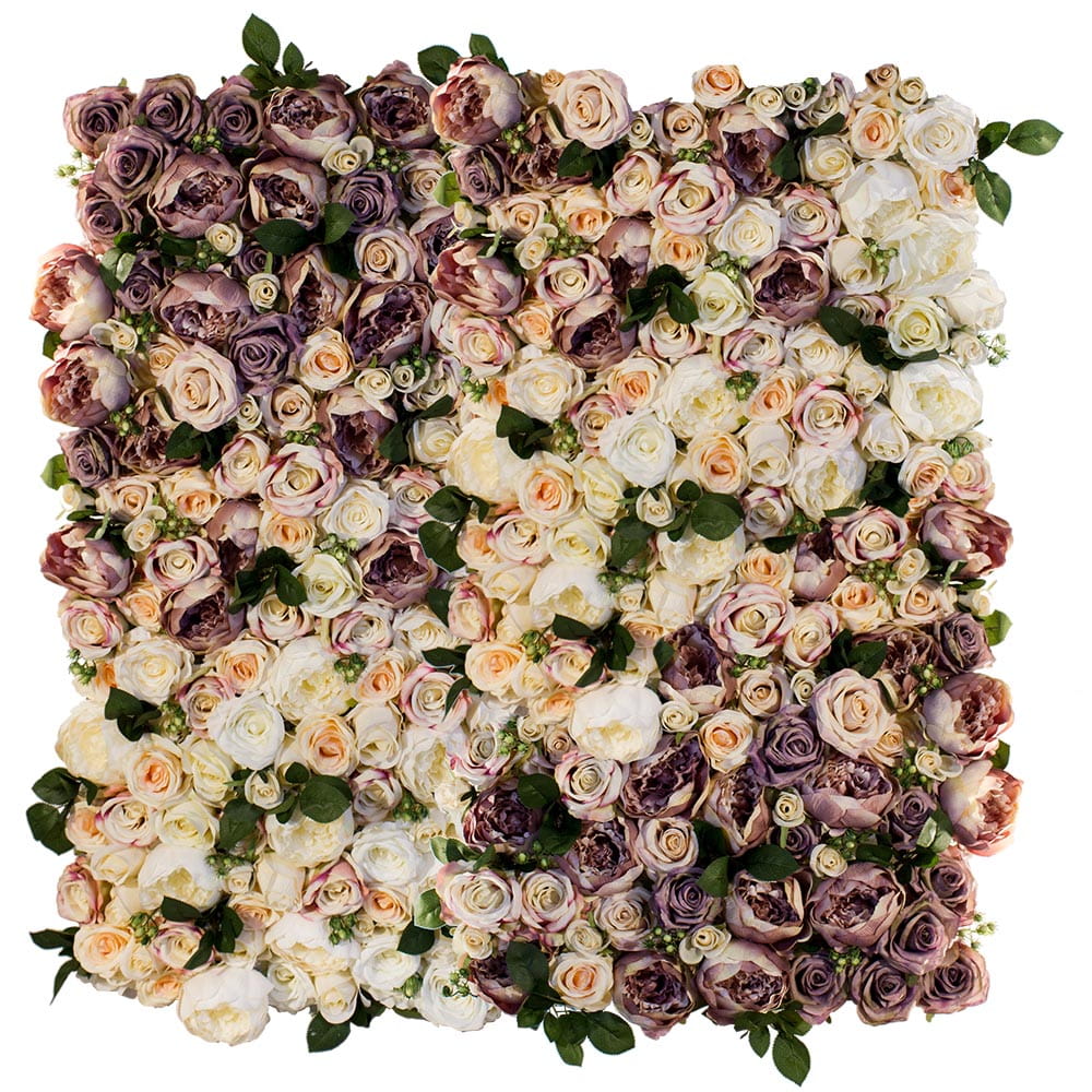 Mur de fleurs avec roses Majesté – Green Designers