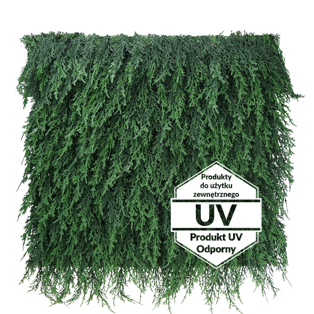 Tapis UV Cyprès vert artificiel 50x50cm