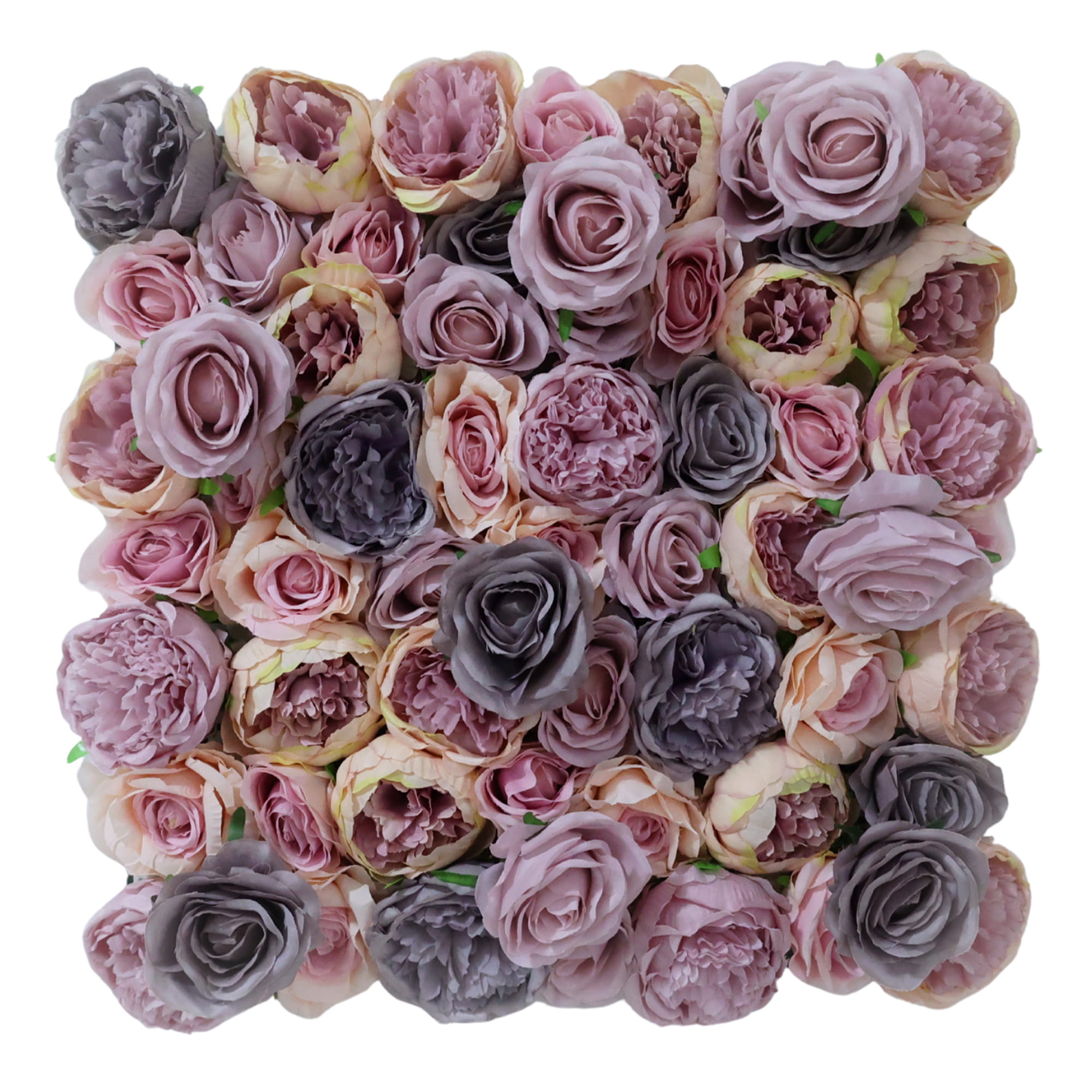 Mur de fleurs Rose frêne 50x50cm