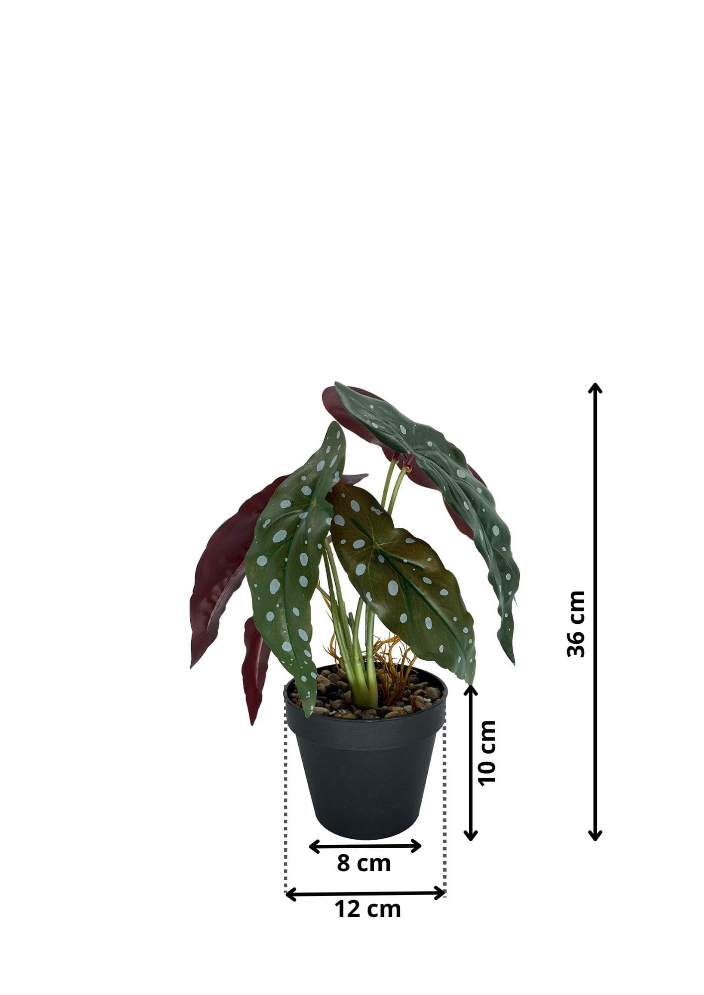 Plante artificielle Bégonia Corail 36 cm – Green Designers