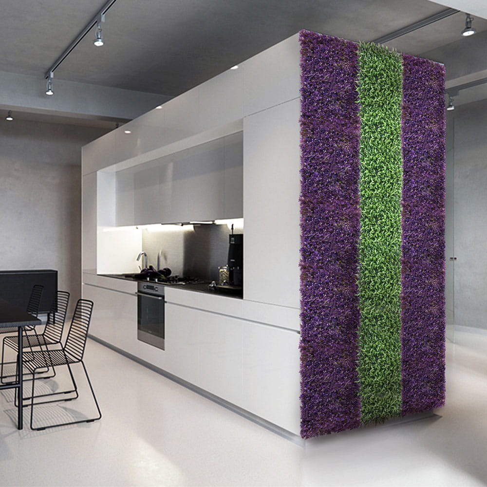 Mur de plantes Violet fuchsia 50x50cm – Green Designers