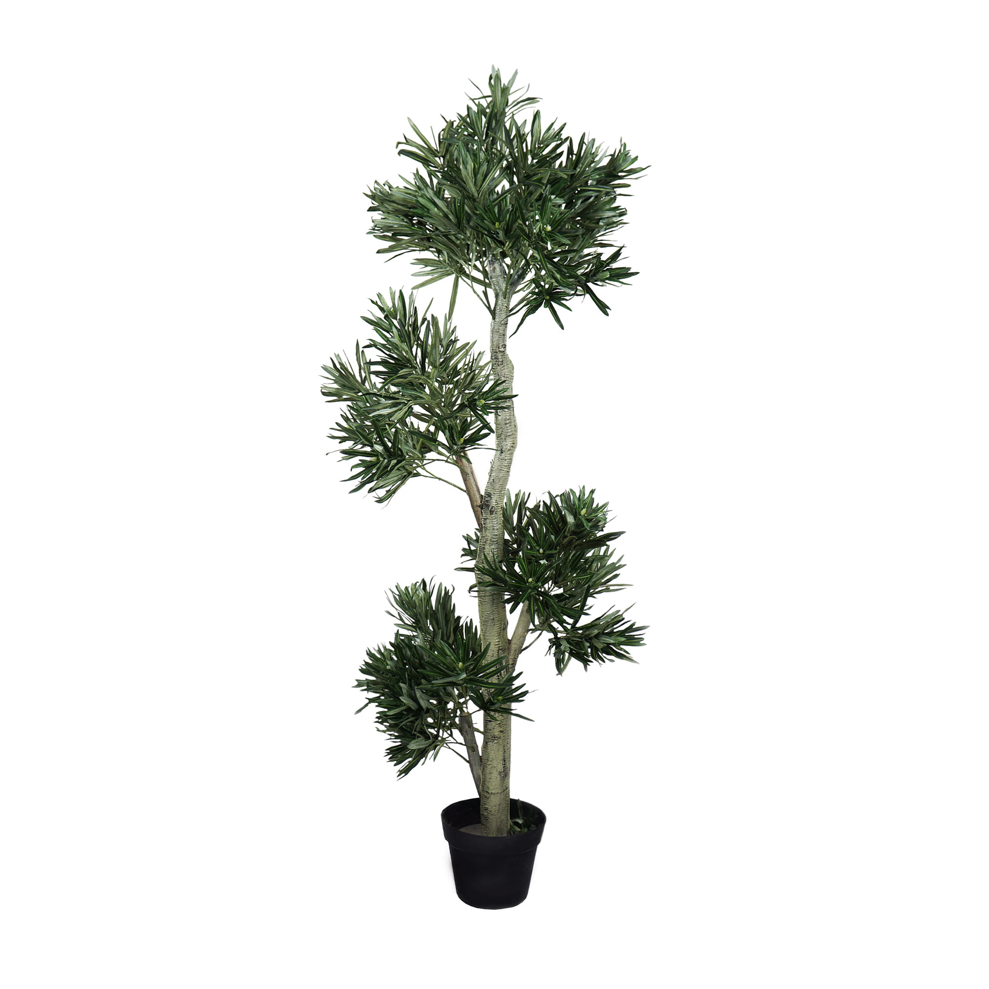 Arbre décoratif artificiel en pot de Laurier-Rose de 120 cm