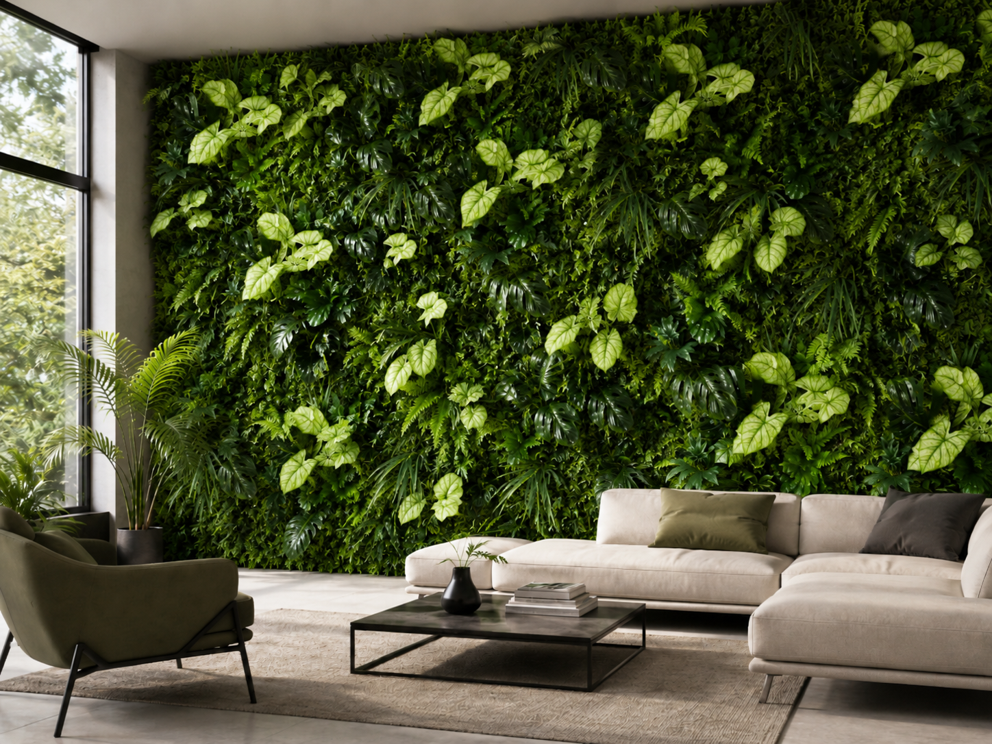 Jardin vertical de la forêt de Caladium – Green Designers