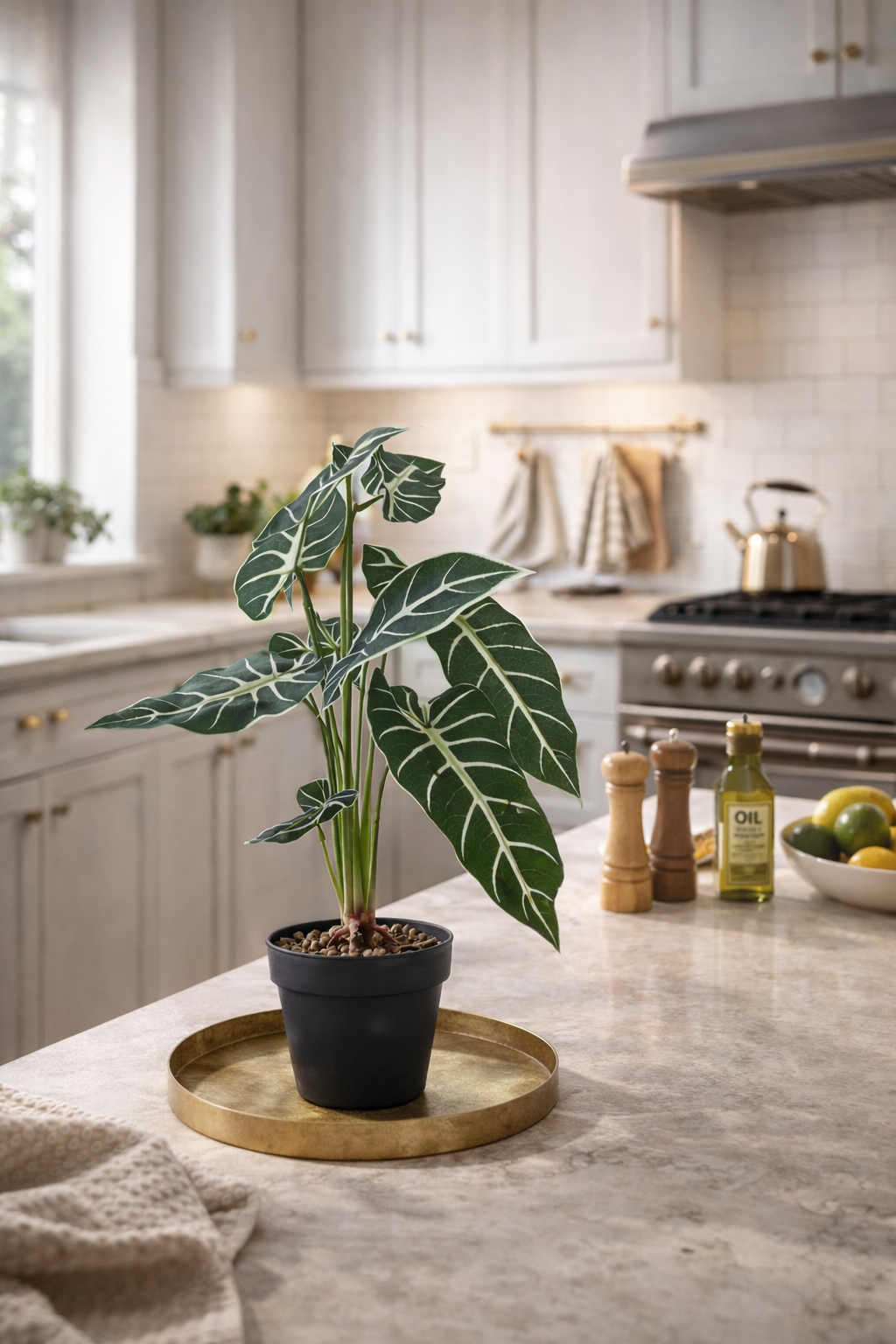 Plante artificielle Alocasia Amazonica 58 cm – Green Designers