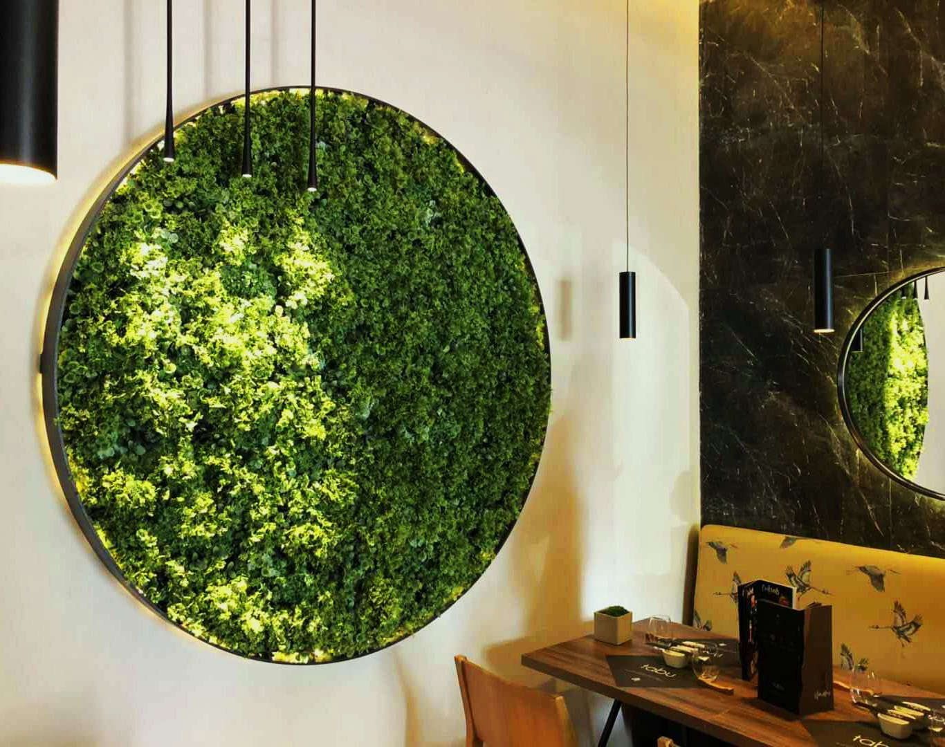 Jardin vertical en maille de mousse – Green Designers
