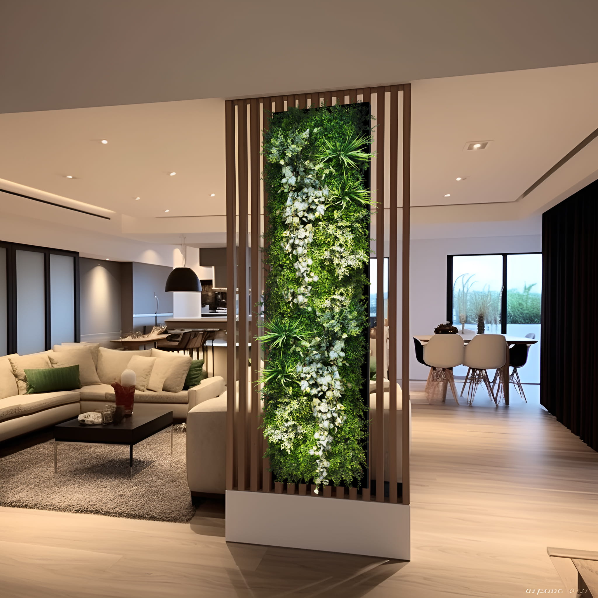Jardin vertical avec support vert – Green Designers