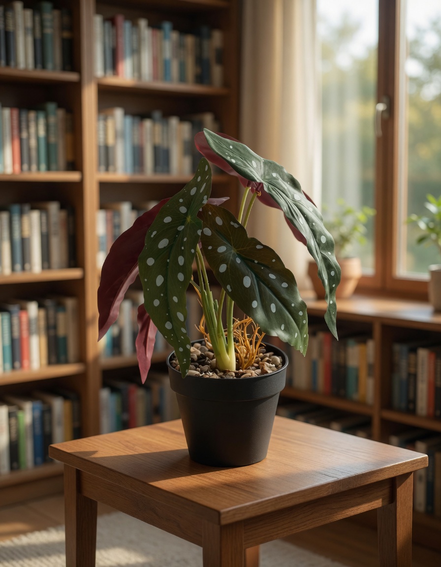 Plante artificielle Bégonia Corail 36 cm – Green Designers