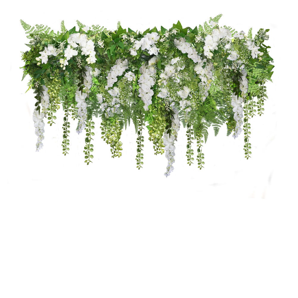 Cerceau à plantes Wisteria White S