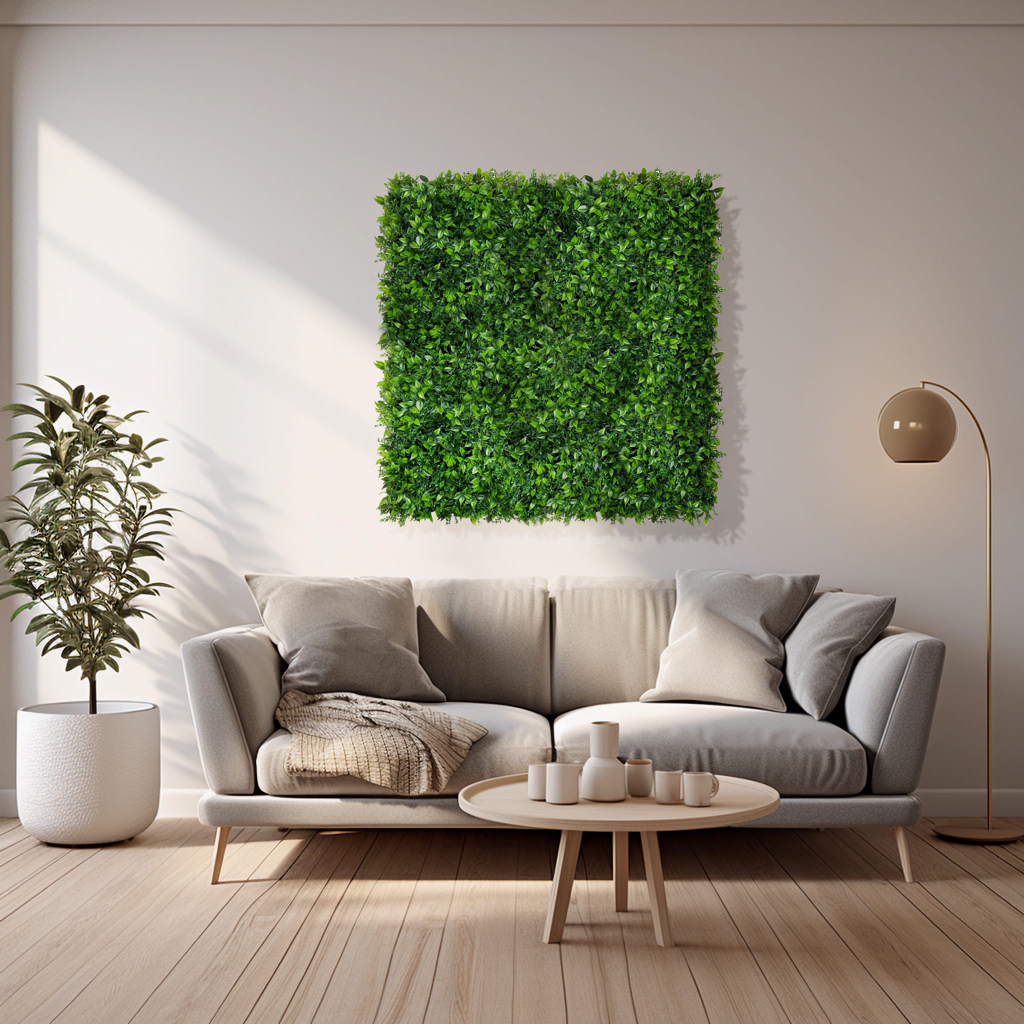 Tapis UV Épine-vinette verte artificielle 50x50cm – Green Designers