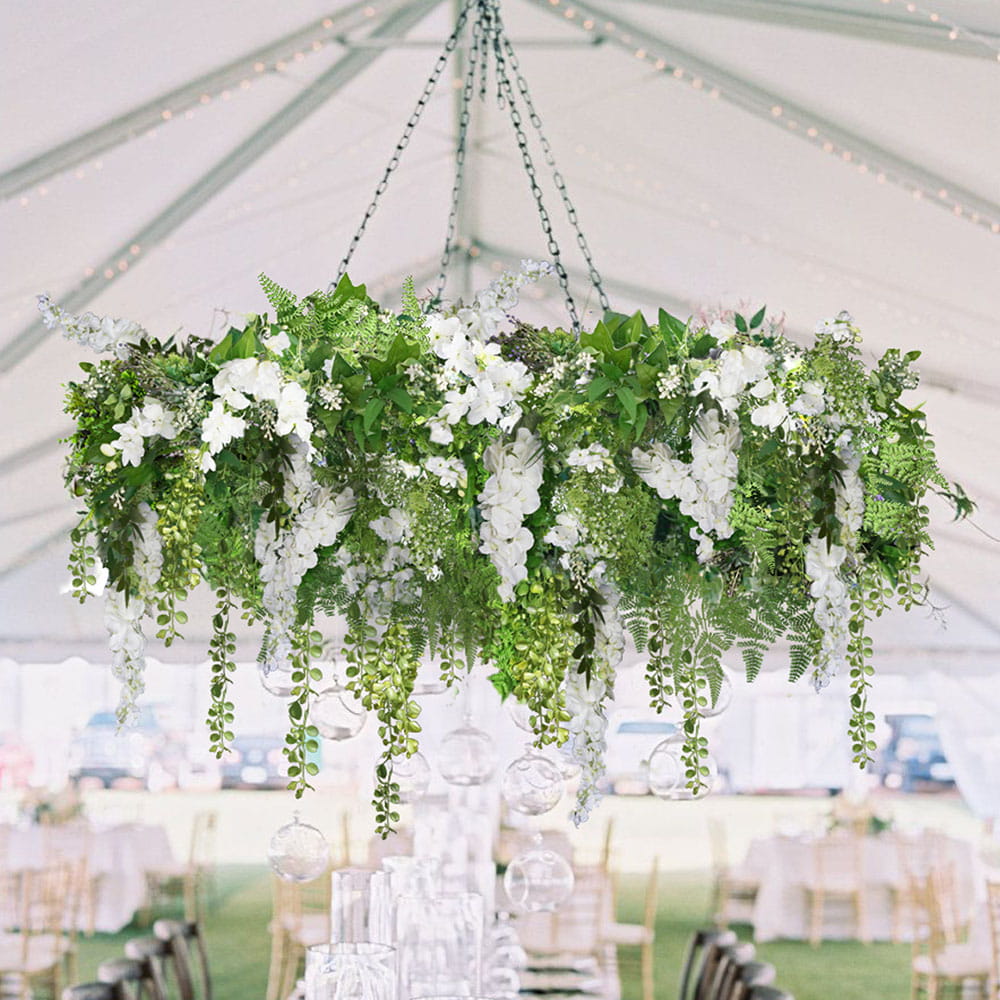 Cerceau à plantes Wisteria White S – Green Designers