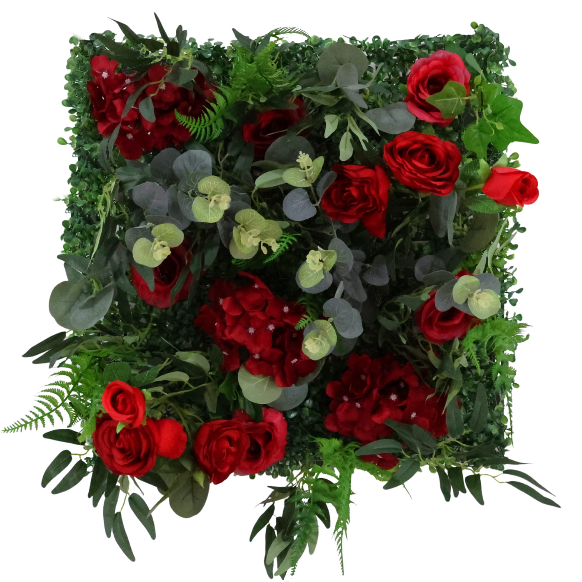 Mur de fleurs Scarlet Eden 50x50cm
