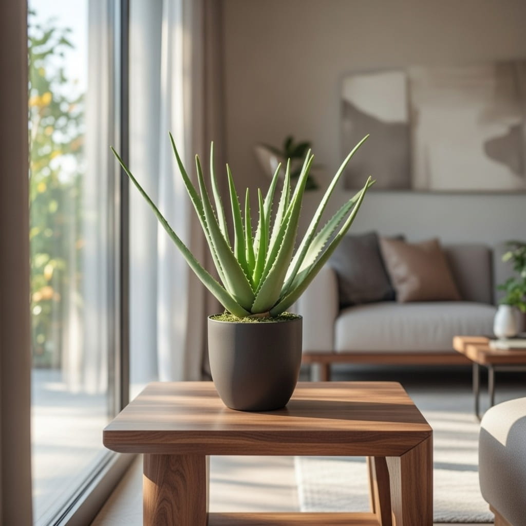 Aloès artificiel 58 cm en pot – Green Designers