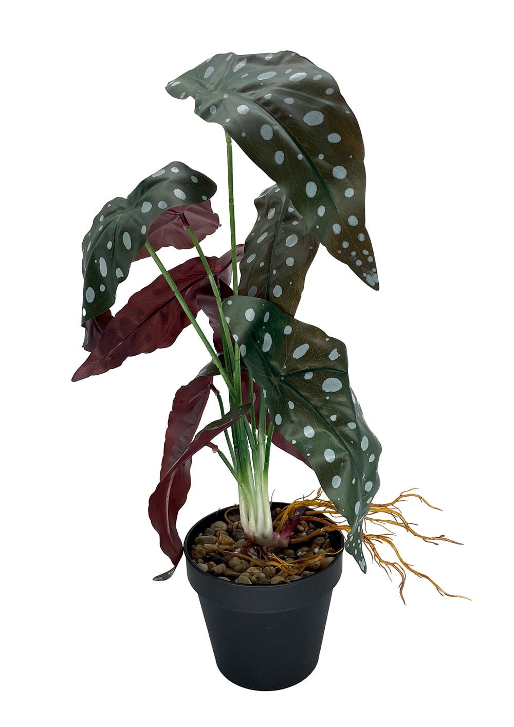 Plante artificielle Bégonia Corail 45 cm – Green Designers