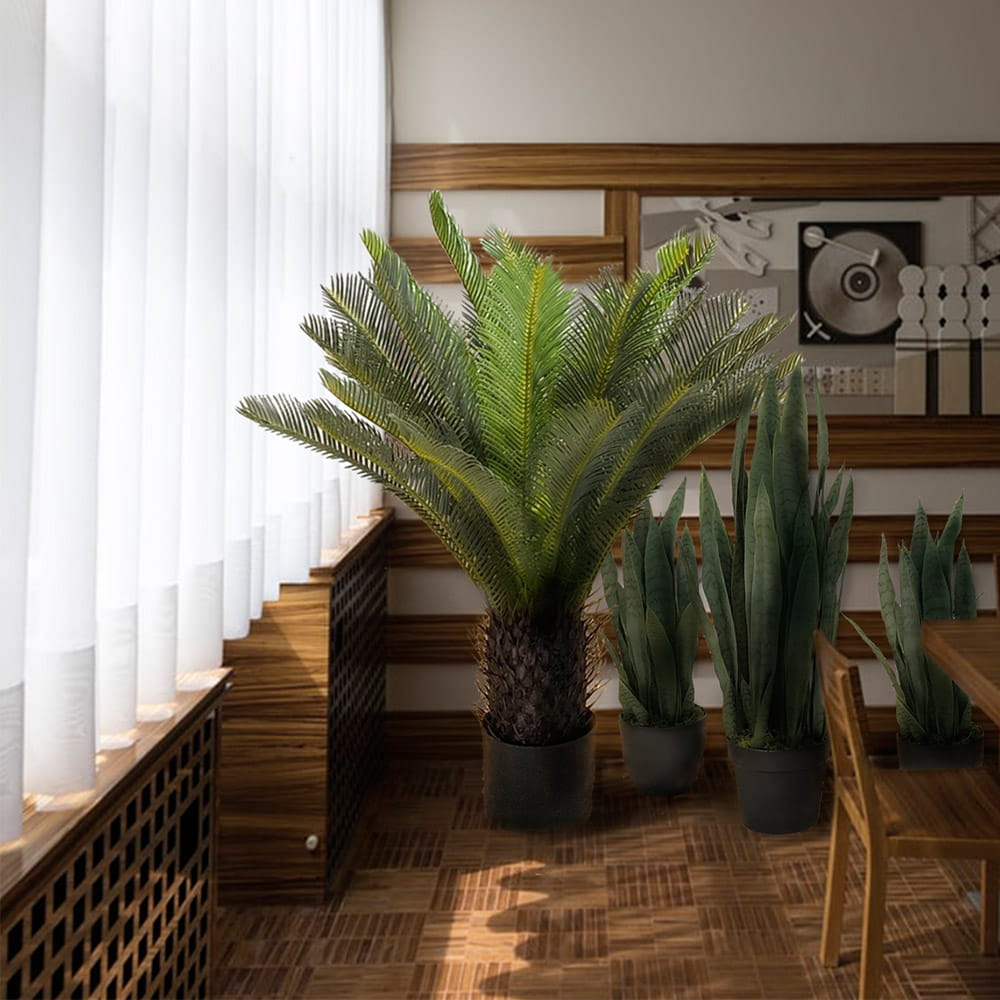 Plante artificielle Sansevieria Zelenica 90cm – Green Designers
