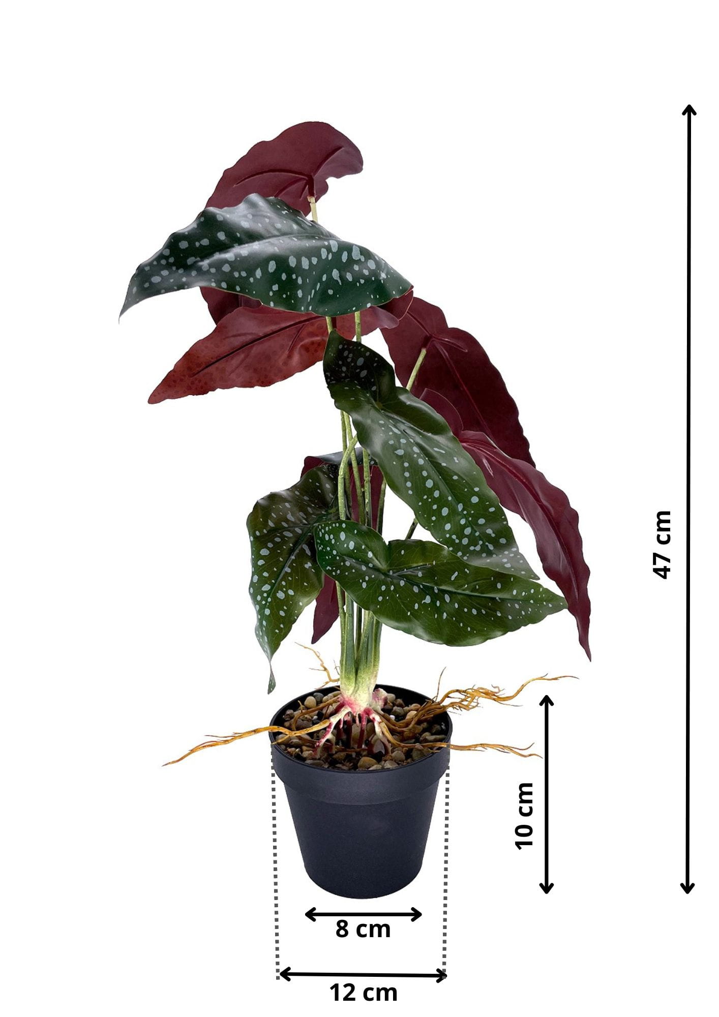 Plante artificielle Bégonia Rosie 47 cm – Green Designers