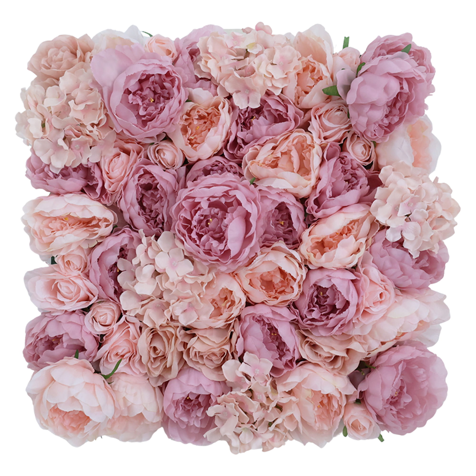 Mur de fleurs Symphonie Rose 50x50cm