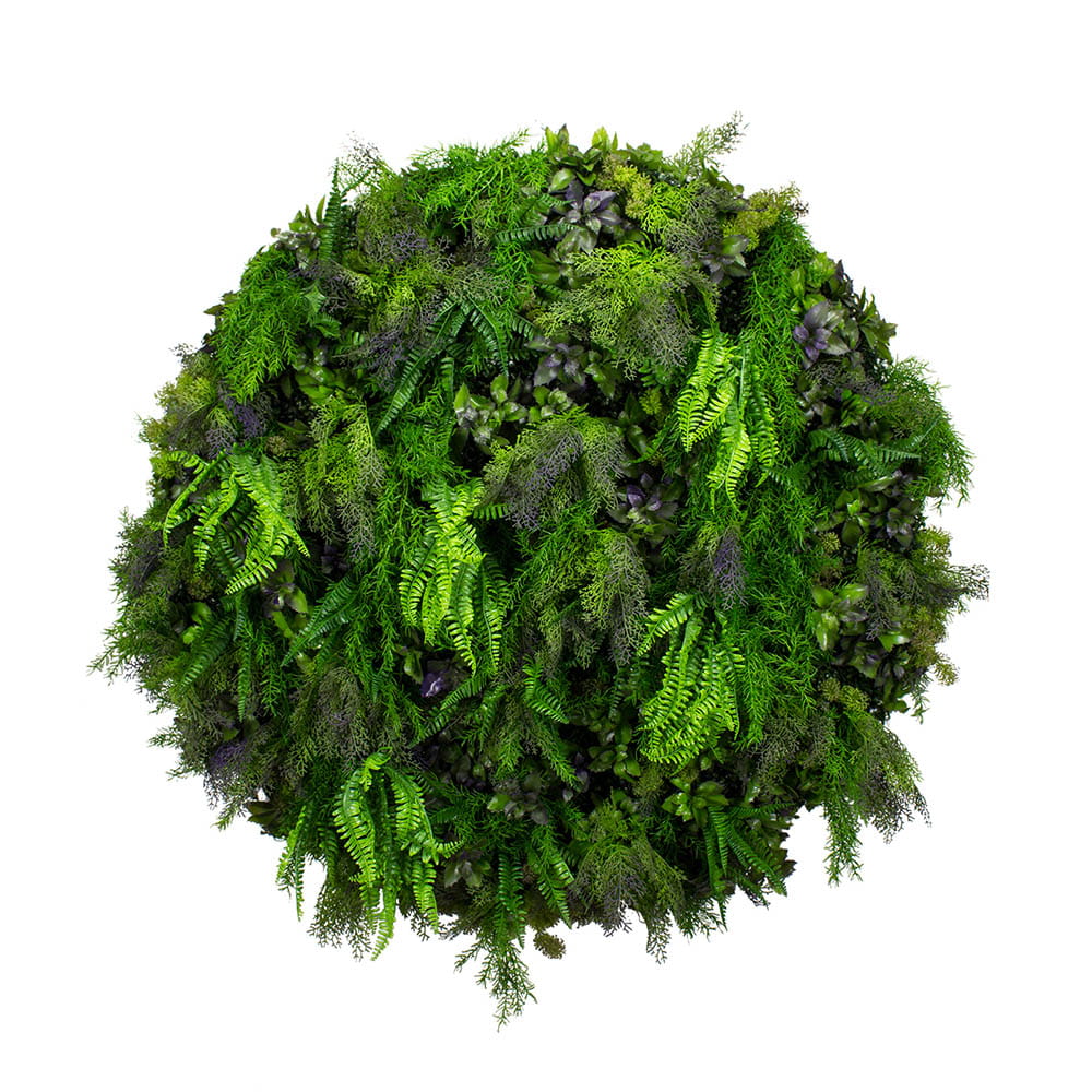 Plafond composé de plantes artificielles Violet Pinch 100 cm – Green Designers
