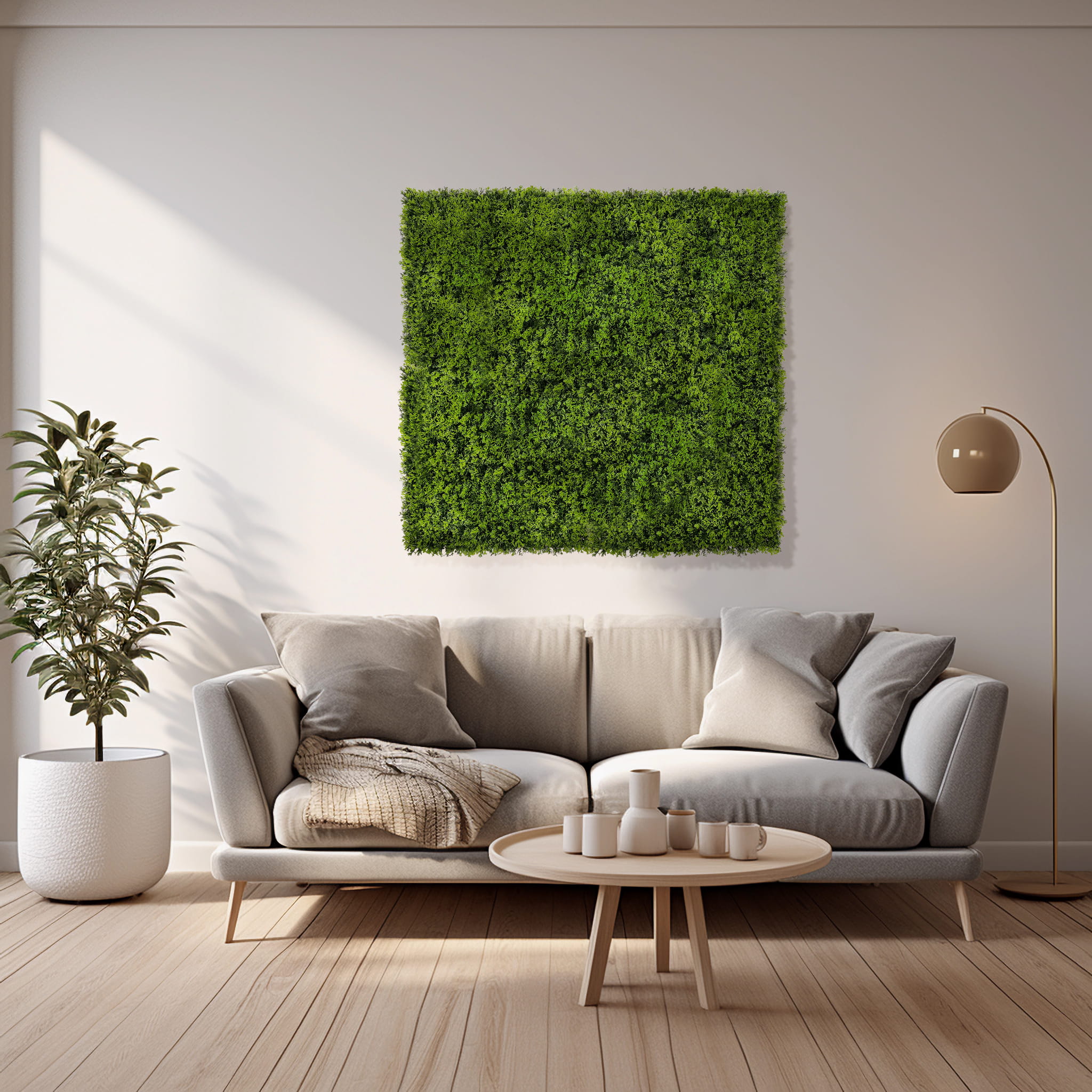 Tapis UV Genévrier vert artificiel 50x50cm – Green Designers