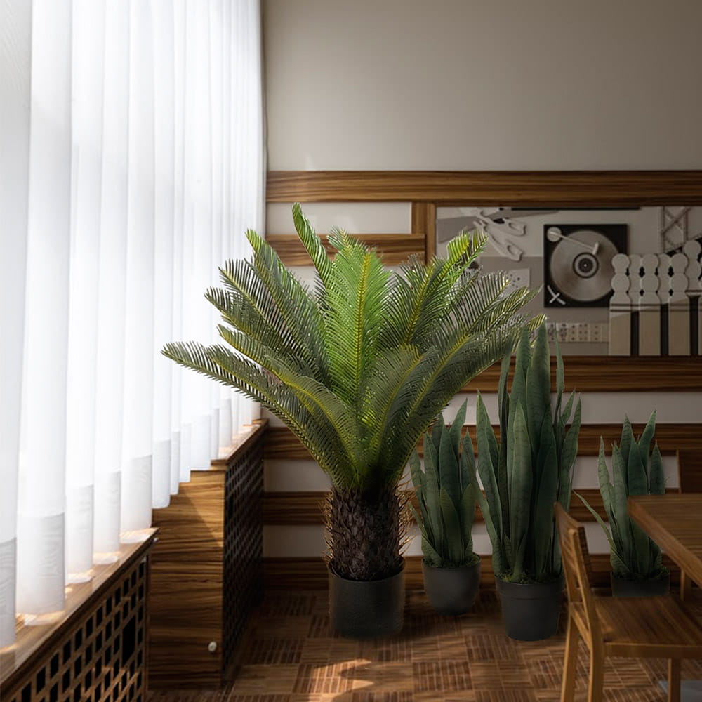 Plante artificielle Sansevieria Zelenica 65cm – Green Designers