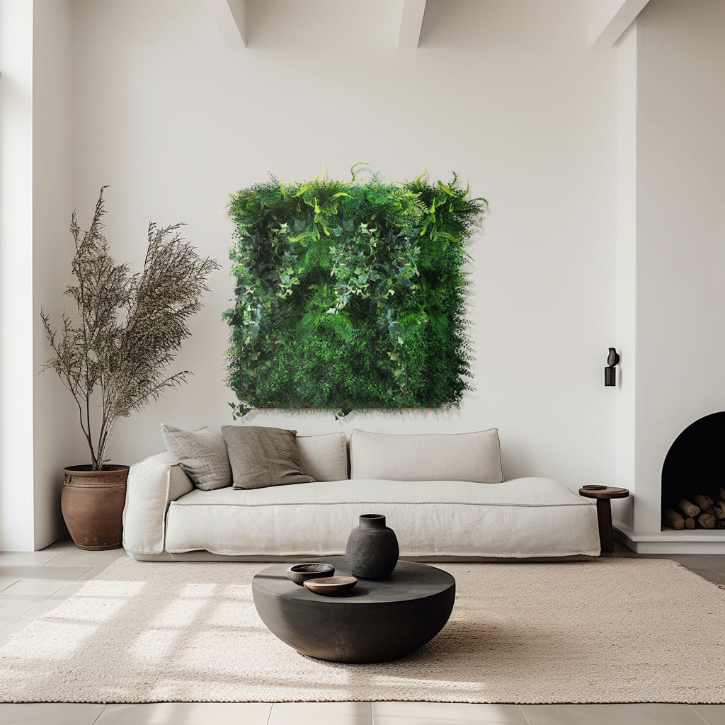 Jardin vertical sombre et moussu – Green Designers