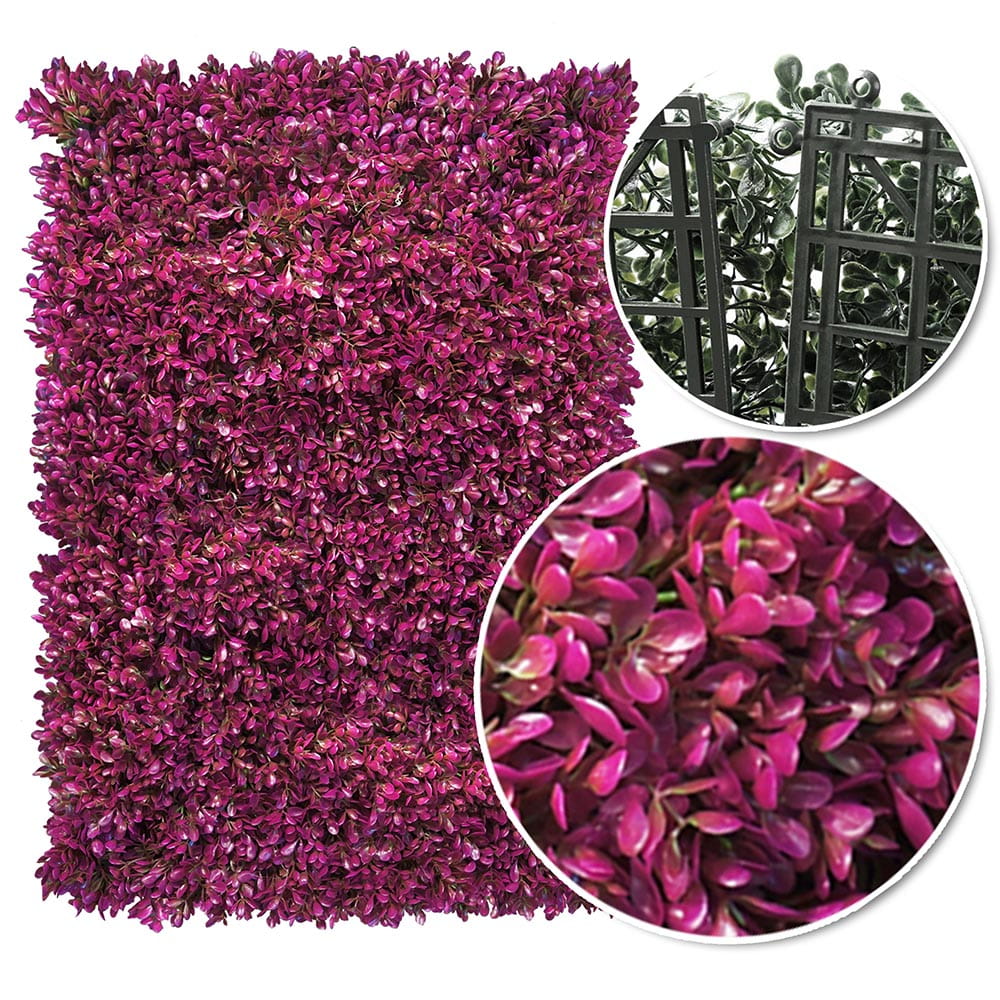 Mur de plantes Rose fuchsia 50x50cm – Green Designers