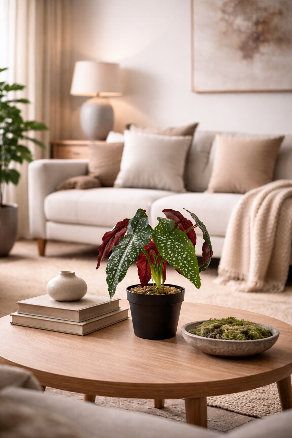 Plante artificielle Bégonia Rosie 35 cm – Green Designers