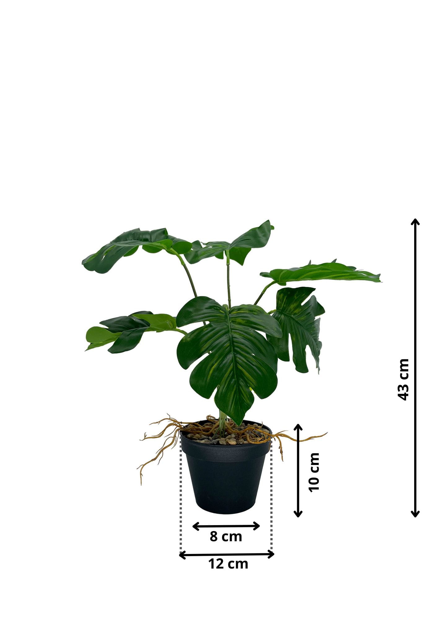 Plante artificielle Monstera Leaky 43 cm – Green Designers