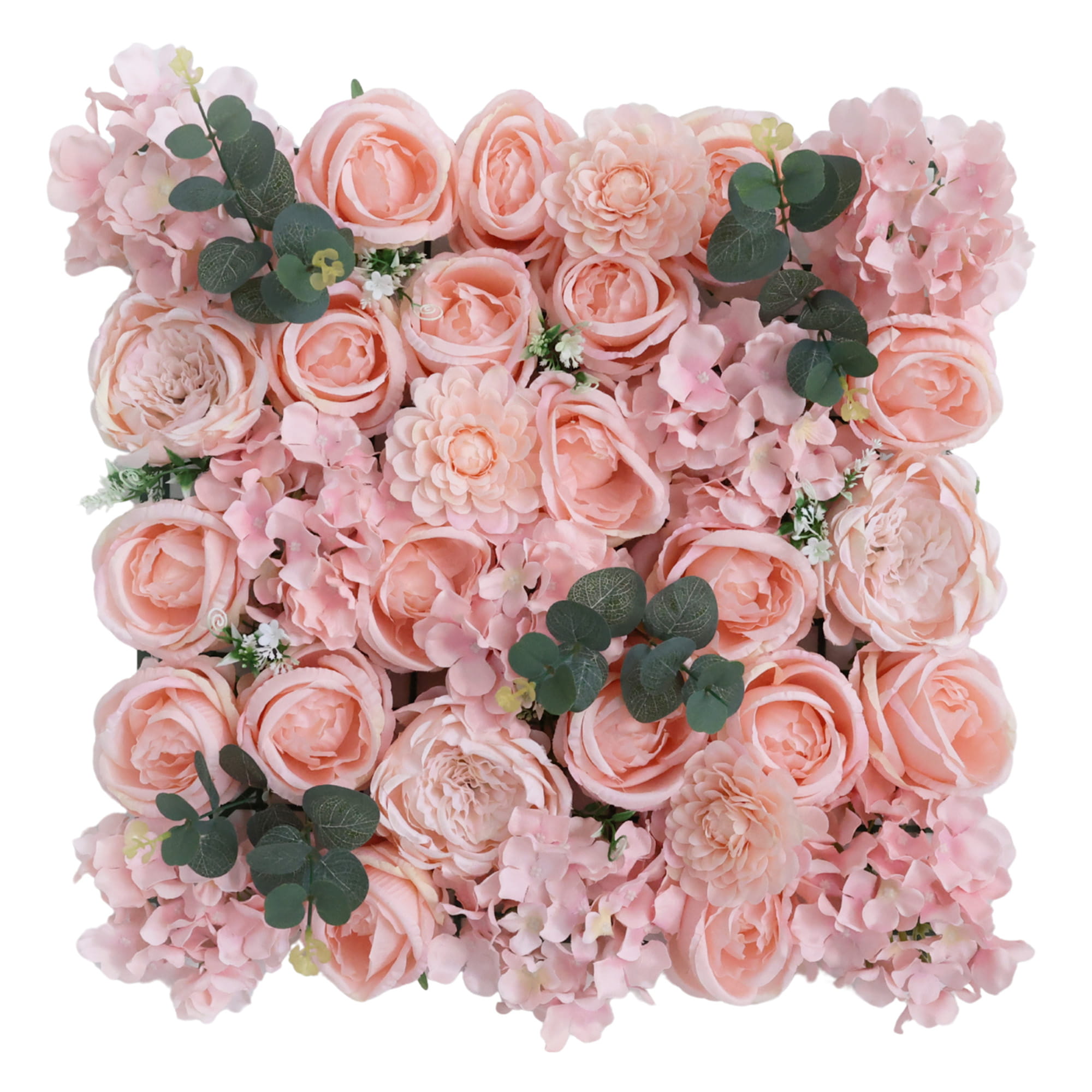 Mur de fleurs Rose tendre 50x50cm – Green Designers