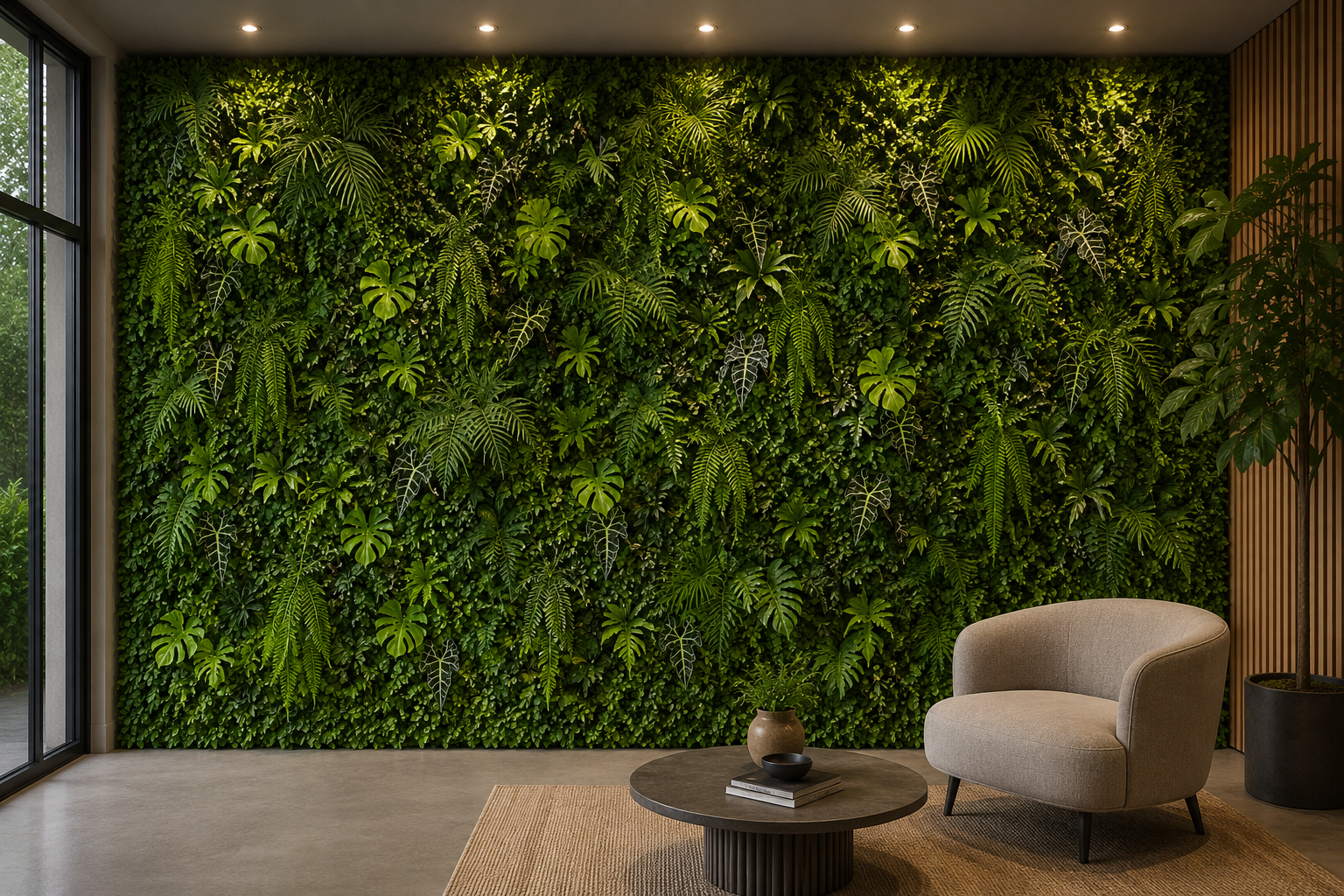 Jardin vertical ambiance tropicale – Green Designers