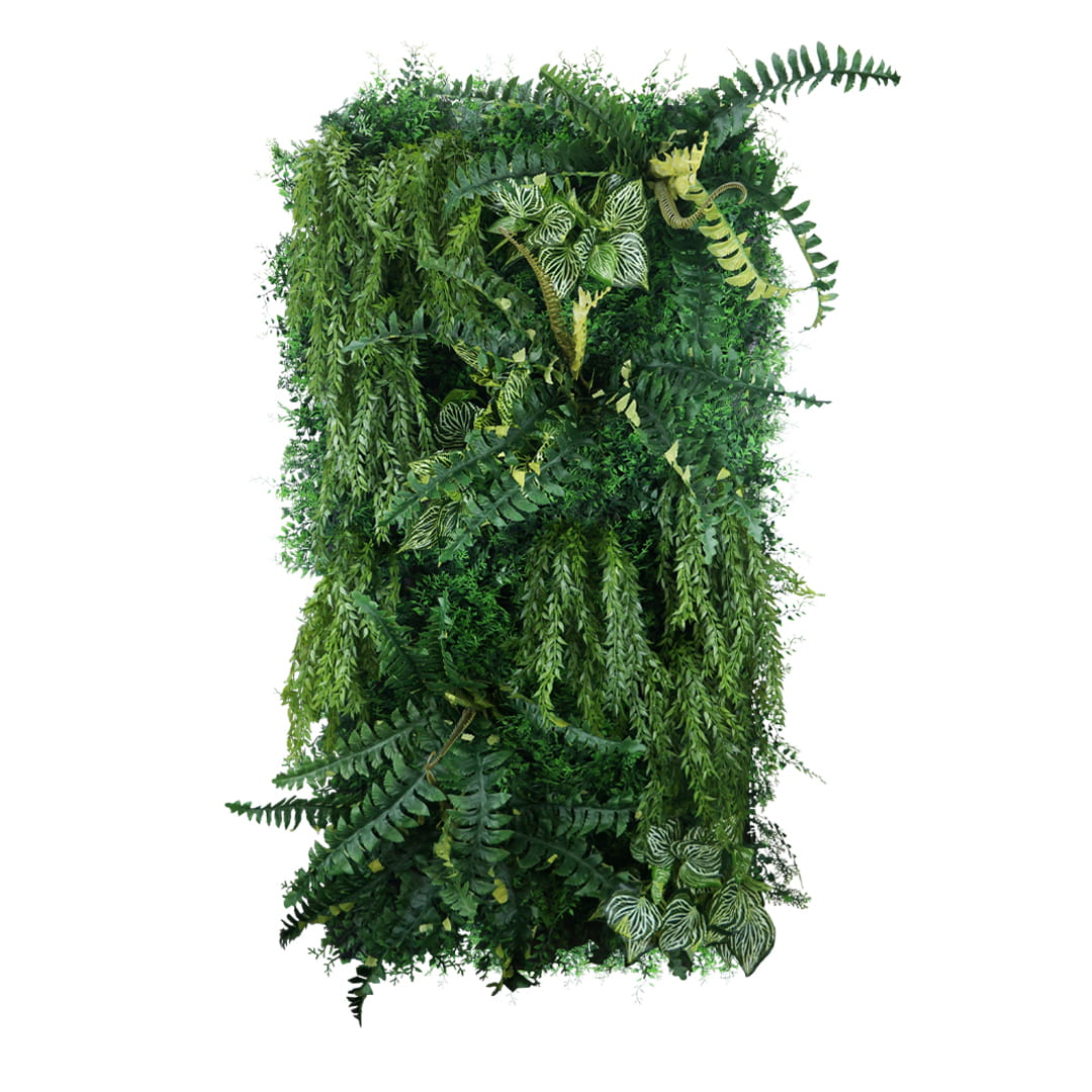 Jardin vertical vert frais