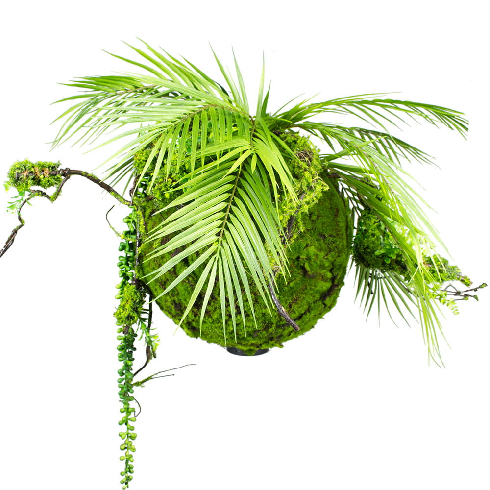 Boule décorative avec verdure artificielle Boule de Mousse 35 cm