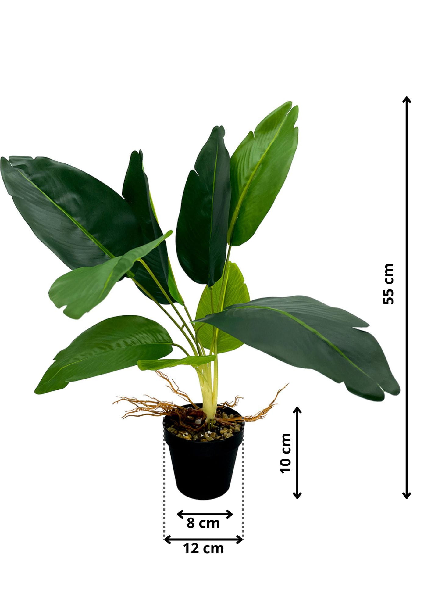 Plante artificielle dieffenbachia 55 cm – Green Designers