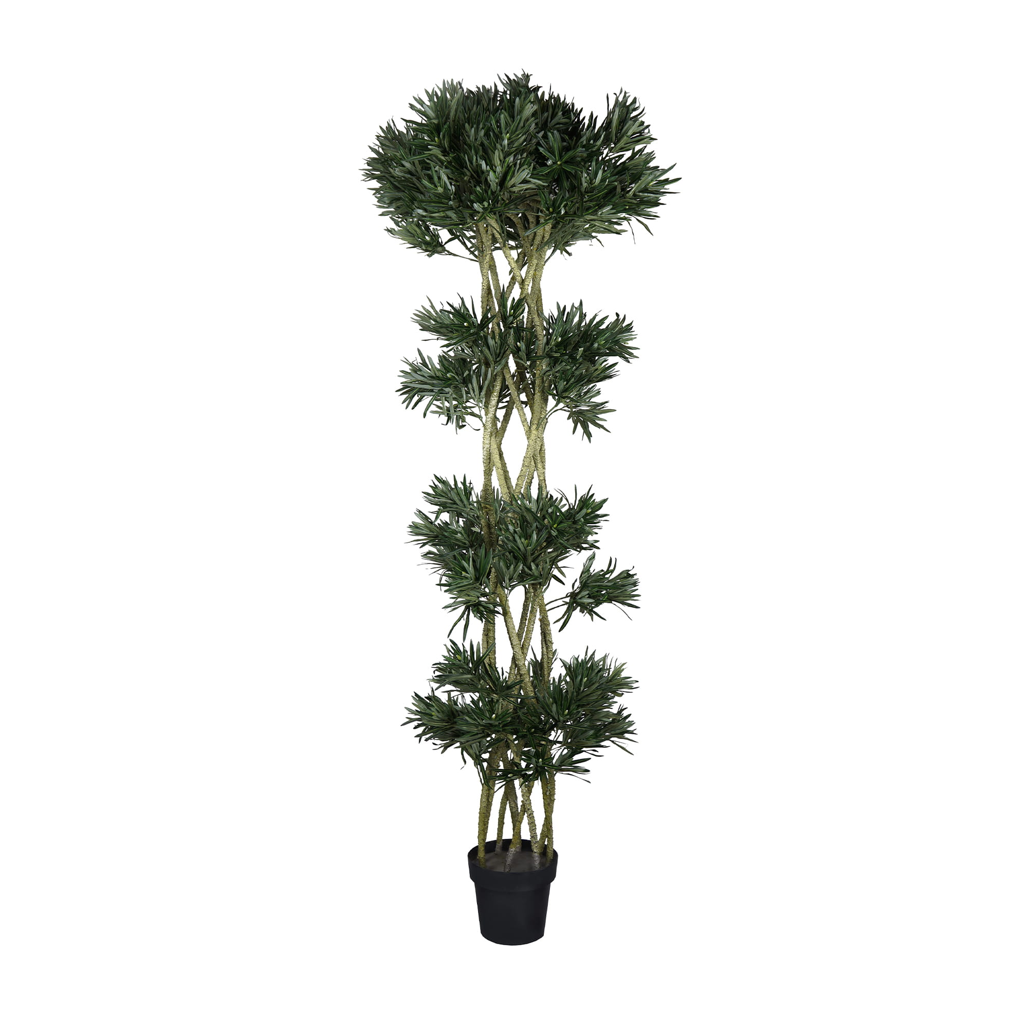 Arbre décoratif artificiel en pot de Laurier-Rose de 180 cm