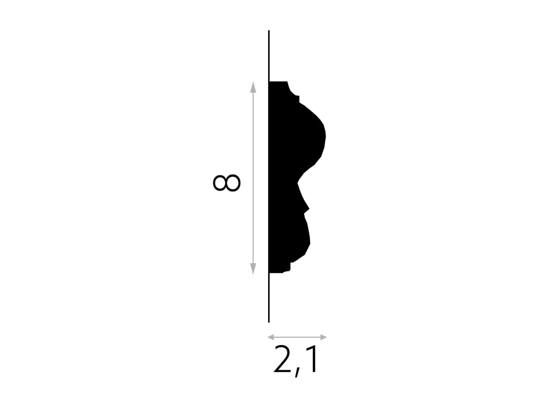 Bandeau mural flexible MD338F