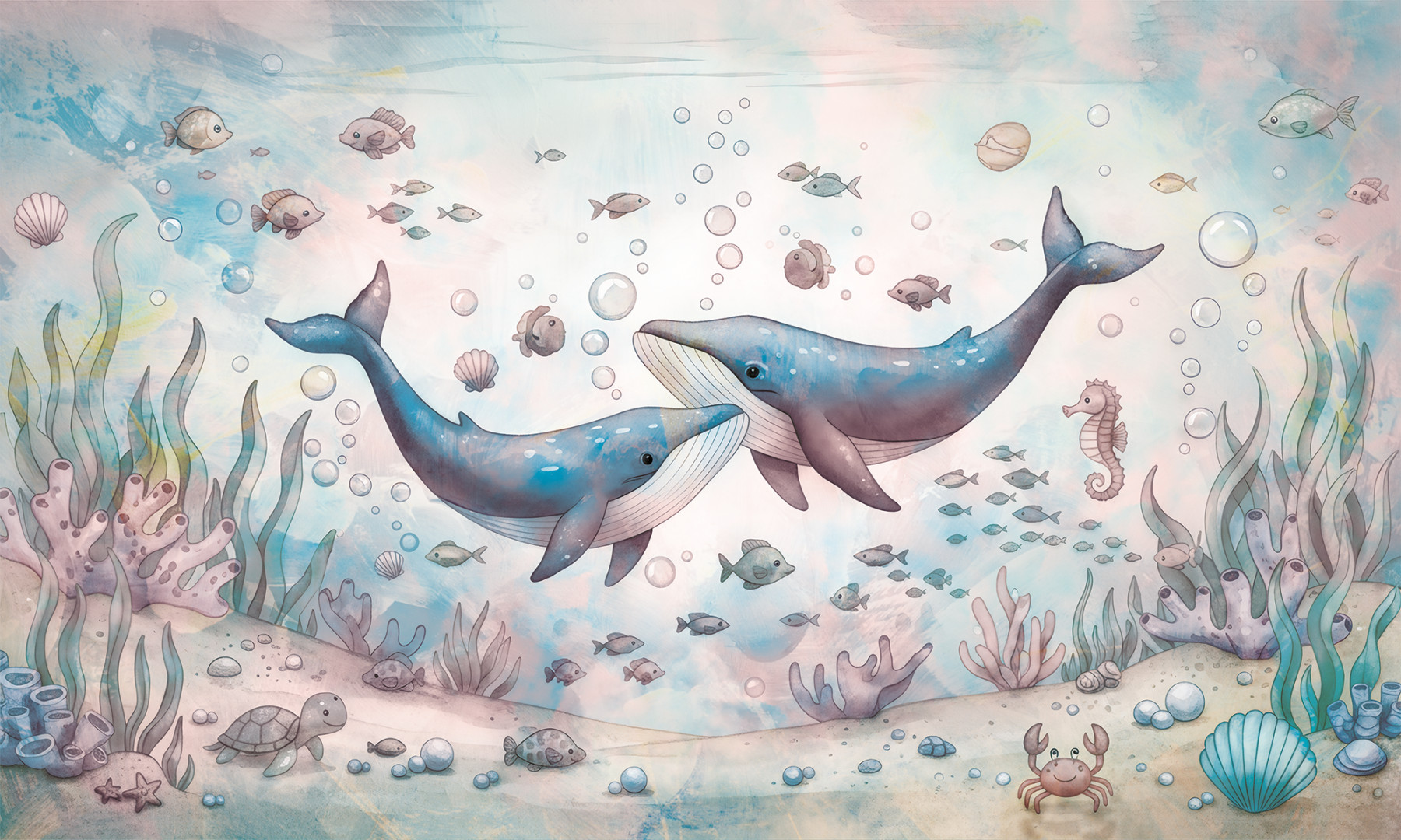 Blue Sea Pink