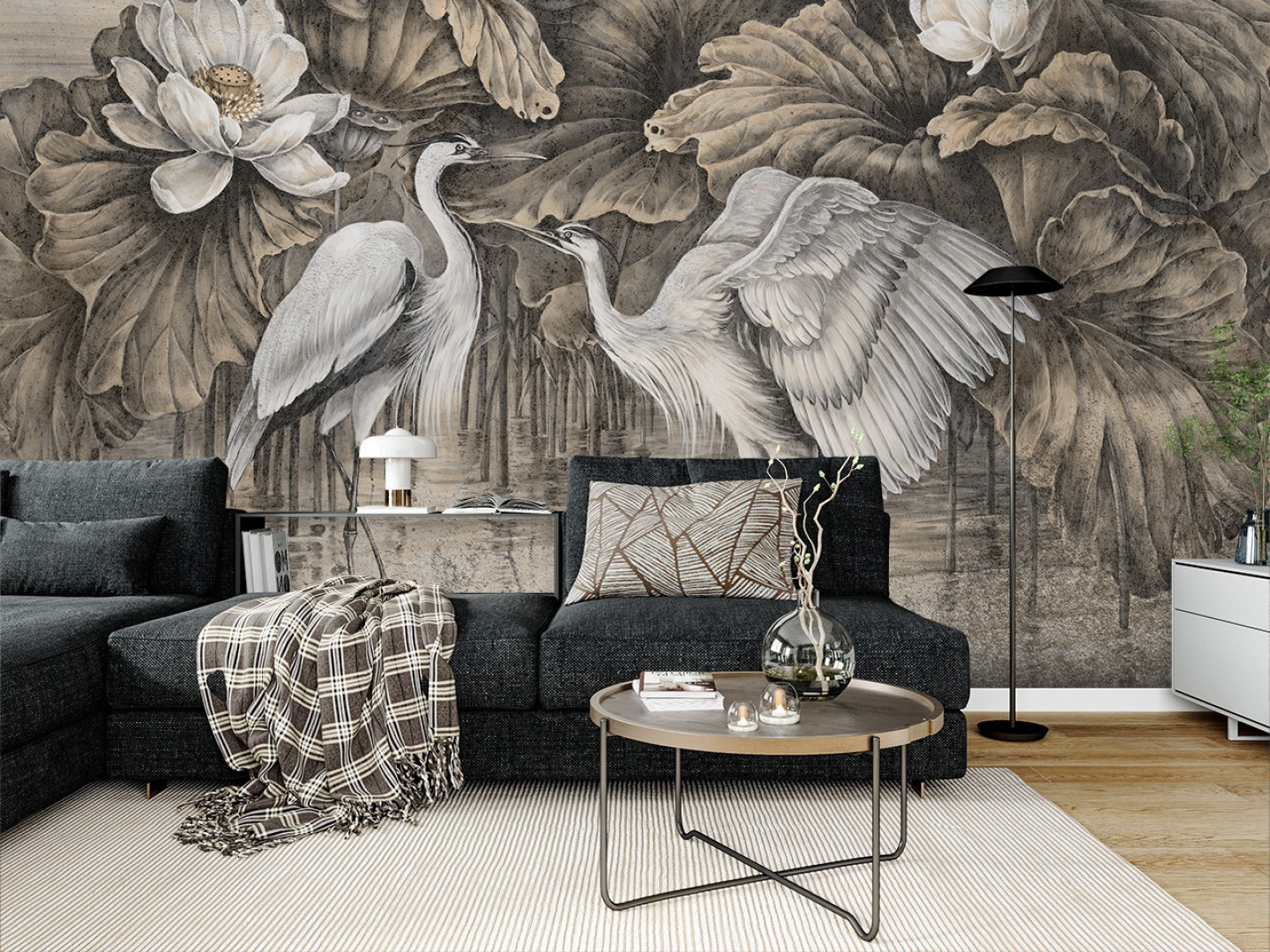 Papier peint Heron haze 2 – Rauv