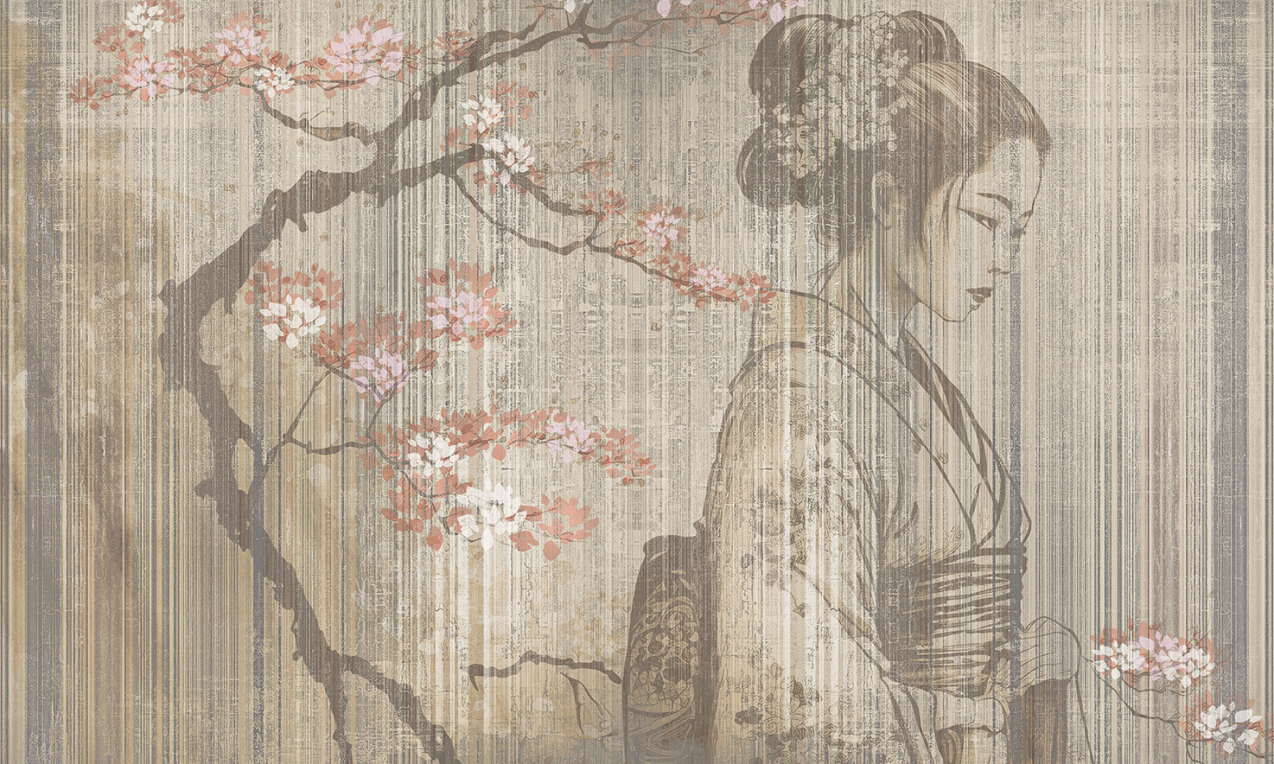 Papier peint Japanese cherry tree – Rauv