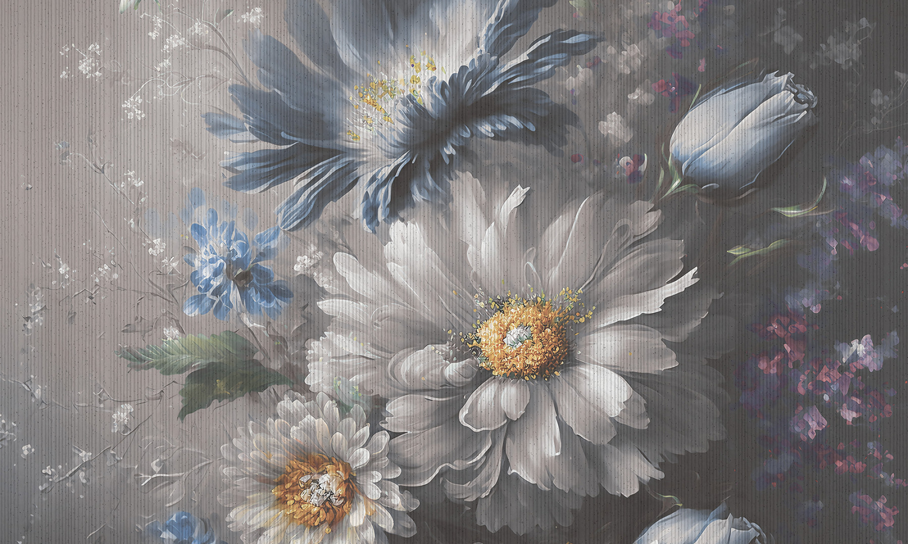 Papier peint Sapphire blooms – Rauv