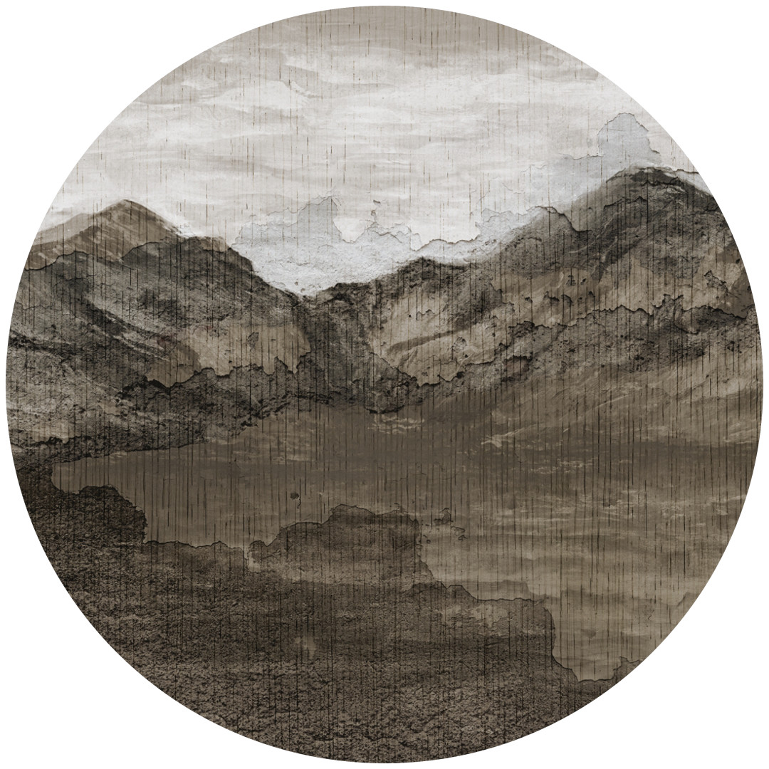Papier peint cercle Bulky Peaks 2