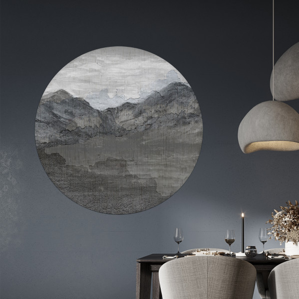 Papier peint cercle Bulky Peaks – Rauv