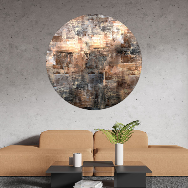 Papier peint cercle Canvas District 2 – Rauv