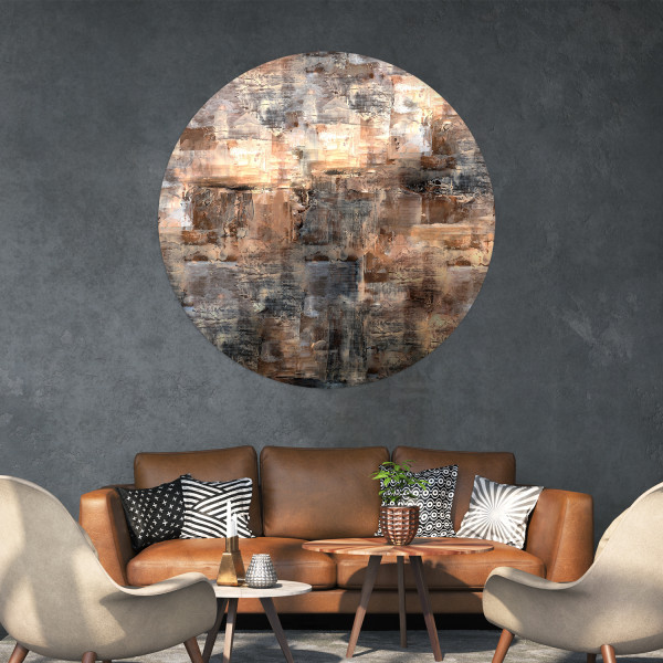 Papier peint cercle Canvas District 2 – Rauv