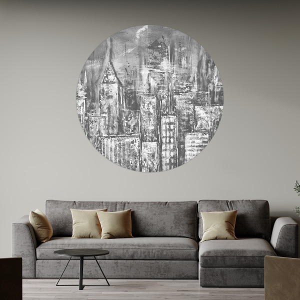 Papier peint cercle City Sketch 2 – Rauv