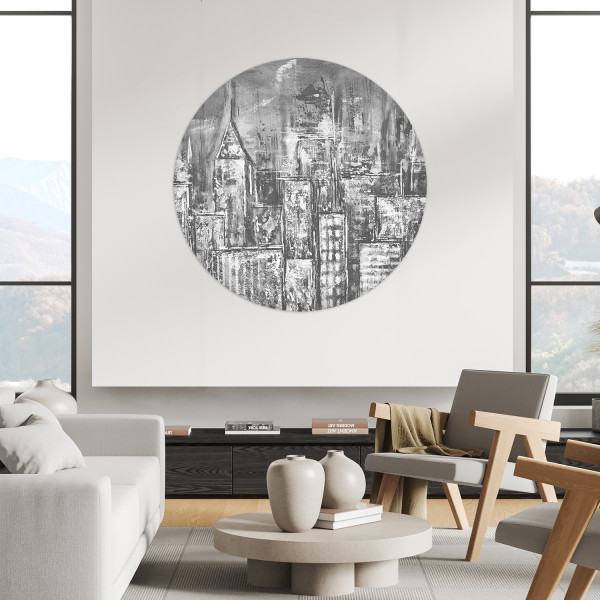 Papier peint cercle City Sketch 2 – Rauv